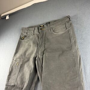 Ariat Pants Men's 34x32* Gray M4 Relaxed Straight Rebar Canvas Workwear Heavy